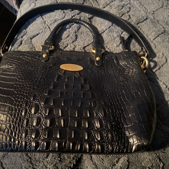 Brahmin Handbags - Brahmin Elegant Black Crocodile-Embossed Women's Bag